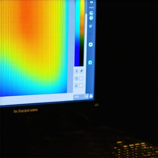 A calibration device being used to adjust a 4K color-accurate monitor